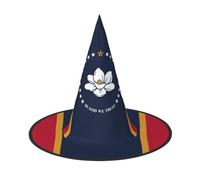 EdWal Mississippi State Flag Print Halloween Witch Hat Costume Accessory Women Hats For Halloween Party Cosplay For Home, Yard,