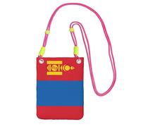 EdWal Mongolian Flag Print Crossbody Bag For Women, Mini Phone Purses, Cute Phone Wallet, For Hiking Travel Gift