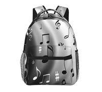 EdWal Music Notes Print Print Hiking Backpack Laptop Backpack For Men Women Waterproof Rucksack Easy To Clean Travel Bag