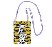 EdWal New York City Print Crossbody Bag For Women, Mini Phone Purses, Cute Phone Wallet, For Hiking Travel Gift