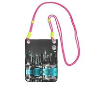 EdWal New York Paintings Print Crossbody Bag For Women, Mini Phone Purses, Cute Phone Wallet, For Hiking Travel Gift
