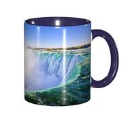 EdWal Niagara Falls Print Tea Cups with Handle, Ceramic Ceramic Mug for Tea and Coffee Gift for Women Microwave Safe