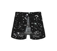 EdWal Night Paris Eiffel Tower Print Underwear Boxers For Men Lightweight Underpants Skin-Friendly Support Underwear Pants S-4xl