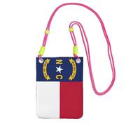 EdWal North Carolina State Flag Print Crossbody Bag For Women, Mini Phone Purses, Cute Phone Wallet, For Hiking Travel Gift