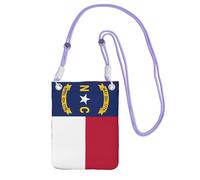EdWal North Carolina State Flag Print Crossbody Bag For Women, Mini Phone Purses, Cute Phone Wallet, For Hiking Travel Gift