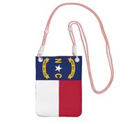 EdWal North Carolina State Flag Print Crossbody Bag For Women, Mini Phone Purses, Cute Phone Wallet, For Hiking Travel Gift