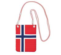 EdWal Norwegian Flag Print Crossbody Bag For Women, Mini Phone Purses, Cute Phone Wallet, For Hiking Travel Gift