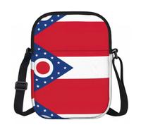 Edwal Ohio State Flag Print Small Crossbody Bag For Women Waterproof Phone Purse With Adjustable Strap For Travel Work