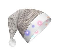EdWal Orchid Print Led Christmas Beanie Light Up Christmas Hats, Knit Hats With Led Lights, Unisex Winter Santa Hat