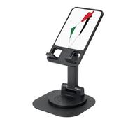 EdWal Palestine Flag Map Print Adjustable Foldable Phone Stand,360 Rotating Cell Phone Holder For Desk,Travel Essentials