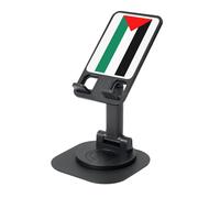 EdWal Palestine Flag Print Adjustable Foldable Phone Stand,360 Rotating Cell Phone Holder For Desk,Travel Essentials