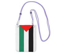 EdWal Palestine Flag Print Crossbody Bag For Women, Mini Phone Purses, Cute Phone Wallet, For Hiking Travel Gift