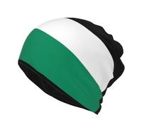 EdWal Palestine Flag Print Slouchy Beanie Hat, Multifunction Beanie Hat Lightweight Beanie Sleep Hats for Women Men Black
