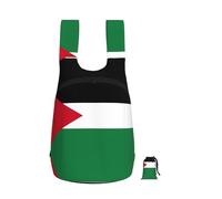 EdWal Palestinian Flag Print Foldable Backpack Lightweight Hiking Bag Soft Travel Backpack Rucksack For Work And Gym