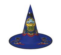 EdWal Pennsylvania State Flag Print Halloween Witch Hat Costume Accessory Women Hats For Halloween Party Cosplay For Home, Yard,