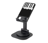 EdWal Piano Print Adjustable Foldable Phone Stand,360 Rotating Cell Phone Holder For Desk,Travel Essentials