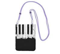 EdWal Piano Print Crossbody Bag For Women, Mini Phone Purses, Cute Phone Wallet, For Hiking Travel Gift