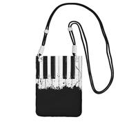 EdWal Piano Print Crossbody Bag For Women, Mini Phone Purses, Cute Phone Wallet, For Hiking Travel Gift