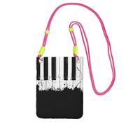 EdWal Piano Print Crossbody Bag For Women, Mini Phone Purses, Cute Phone Wallet, For Hiking Travel Gift