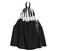 EdWal Piano Print Unisex Adults Hooded Cloak Cape Uniform, Hooded Robe, For Halloween Cosplay Costumes