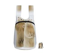 EdWal Polar Bear Print Foldable Backpack Lightweight Hiking Bag Soft Travel Backpack Rucksack For Work And Gym