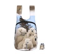 EdWal Polar Bear Print Foldable Backpack Lightweight Hiking Bag Soft Travel Backpack Rucksack For Work And Gym