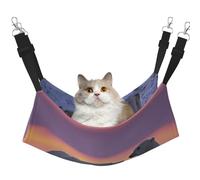 EdWal Polar Bear print Soft Sleeping Hammock Cat Hammock for Cage Hanging,Pet Hammock Bed Adjustable for Small Animals