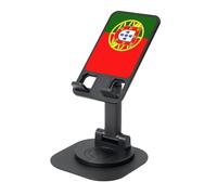 EdWal Portuguese Flag Print Adjustable Foldable Phone Stand,360 Rotating Cell Phone Holder For Desk,Travel Essentials