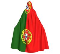 EdWal Portuguese Flag Print Unisex Adults Hooded Cloak Cape Uniform, Hooded Robe, For Halloween Cosplay Costumes