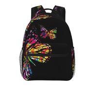 EdWal Pretty Butterfly Print Hiking Backpack Laptop Backpack For Men Women Waterproof Rucksack Easy To Clean Travel Bag