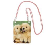 EdWal Puppy Golden Retriever Print Crossbody Bag For Women, Mini Phone Purses, Cute Phone Wallet, For Hiking Travel Gift