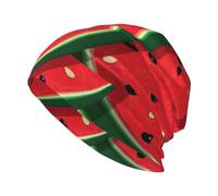 EdWal Red Watermelon Print Adult Men's Knit Hat Cap, Unisex Warm Winter Beanie Hat, Soft Warm Hat for Women