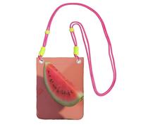 EdWal Red Watermelon Print Crossbody Bag For Women, Mini Phone Purses, Cute Phone Wallet, For Hiking Travel Gift