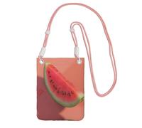 EdWal Red Watermelon Print Crossbody Bag For Women, Mini Phone Purses, Cute Phone Wallet, For Hiking Travel Gift