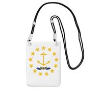 EdWal Rhode Island State Flag Print Crossbody Bag For Women, Mini Phone Purses, Cute Phone Wallet, For Hiking Travel Gift