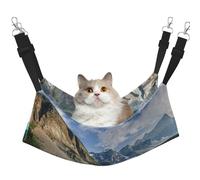 EdWal Rocky Mountains print Soft Sleeping Hammock Cat Hammock for Cage Hanging,Pet Hammock Bed Adjustable for Small Animals
