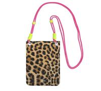 EdWal Rough Leopard Print Print Crossbody Bag For Women, Mini Phone Purses, Cute Phone Wallet, For Hiking Travel Gift