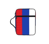EdWal Russian Flag Print Bible Case Cosmetic Bag with Sturdy Handle Wash Bag Tablet Sleeve Small Tool Bag for Books