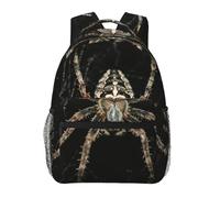 EdWal Scary Spider Print Hiking Backpack Laptop Backpack For Men Women Waterproof Rucksack Easy To Clean Travel Bag