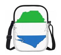 Edwal Sierra Leone Flag Map Print Small Crossbody Bag For Women Waterproof Phone Purse With Adjustable Strap For Travel Work