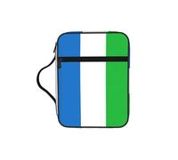 EdWal Sierra Leone Flag Print Bible Case Cosmetic Bag with Sturdy Handle Wash Bag Tablet Sleeve Small Tool Bag for Books