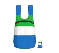Edwal Sierra Leone Flag Print Foldable Backpack Lightweight Hiking Bag Soft Travel Backpack Rucksack For Work And Gym