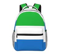 EdWal Sierra Leone Flag Print Hiking Backpack Laptop Backpack For Men Women Waterproof Rucksack Easy To Clean Travel Bag