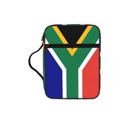 EdWal South African Flag Print Bible Case Cosmetic Bag with Sturdy Handle Wash Bag Tablet Sleeve Small Tool Bag for Books