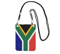 EdWal South African Flag Print Crossbody Bag For Women, Mini Phone Purses, Cute Phone Wallet, For Hiking Travel Gift