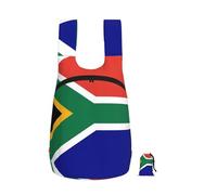 EdWal South African Flag Print Foldable Backpack Lightweight Hiking Bag Soft Travel Backpack Rucksack For Work And Gym