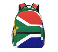 EdWal South African Flag Print Hiking Backpack Laptop Backpack For Men Women Waterproof Rucksack Easy To Clean Travel Bag