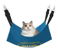 EdWal South Dakota Flag print Soft Sleeping Hammock Cat Hammock for Cage Hanging,Pet Hammock Bed Adjustable for Small Animals