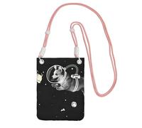 EdWal Space Corgi Print Crossbody Bag For Women, Mini Phone Purses, Cute Phone Wallet, For Hiking Travel Gift