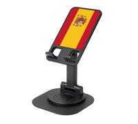 EdWal Spanish Flag Print Adjustable Foldable Phone Stand,360 Rotating Cell Phone Holder For Desk,Travel Essentials